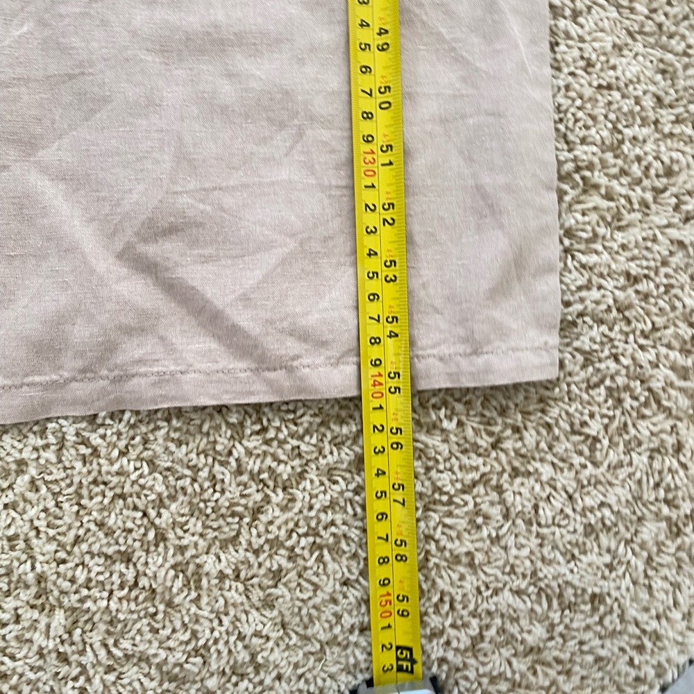 NWT ZARA Linen Cotton Beige cream Jumpsuit Pants Cut Out Xsmall Orig $50 - Picture 11 of 15
